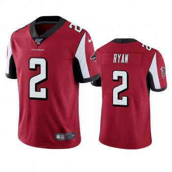 Atlanta Falcons Matt Ryan Red 100th Season Vapor Limited Jersey