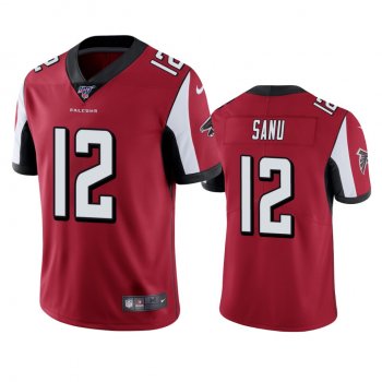 Atlanta Falcons Mohamed Sanu Red 100th Season Vapor Limited Jersey