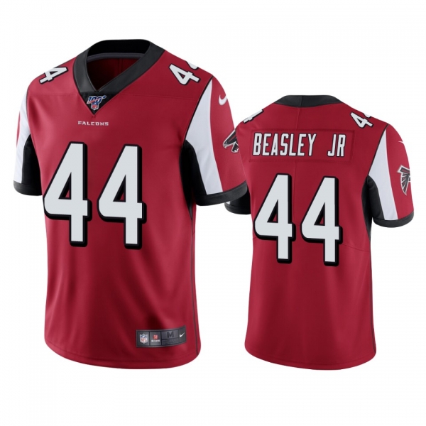 Atlanta Falcons Vic Beasley Jr Red 100th Season Vapor Limited Jersey