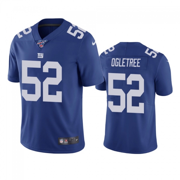 New York Giants Alec Ogletree Royal 100th Season Vapor Limited Jersey