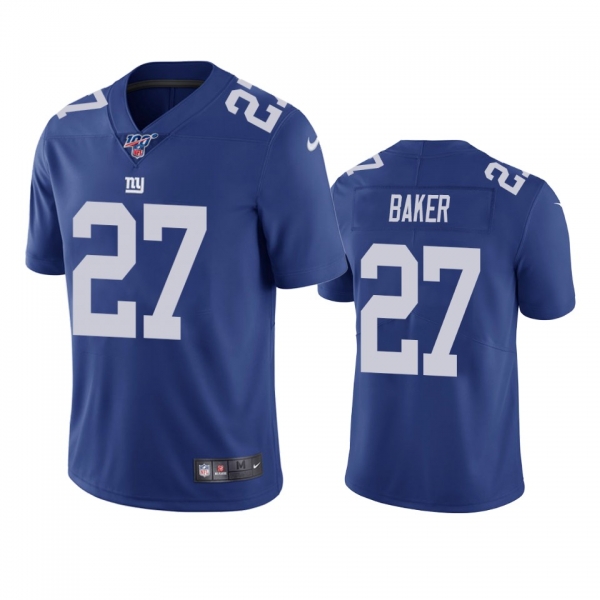 New York Giants Deandre Baker Royal 100th Season Vapor Limited Jersey