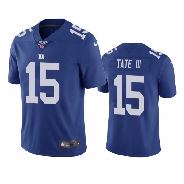 New York Giants Golden Tate Royal 100th Season Vapor Limited Jersey