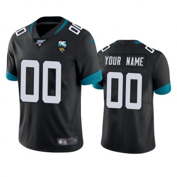 Jacksonville Jaguars Custom Black 100th Season Vapor Limited Jersey