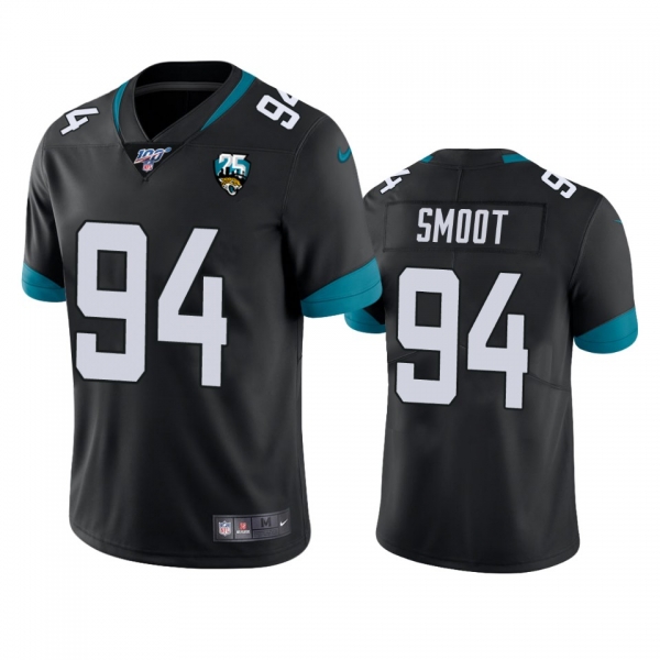 Jacksonville Jaguars Dawuane Smoot Black 100th Season Vapor Limited Jersey