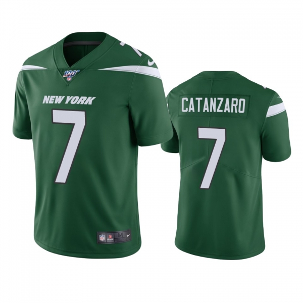 New York Jets Chandler Catanzaro Green 100th Season Vapor Limited Jersey