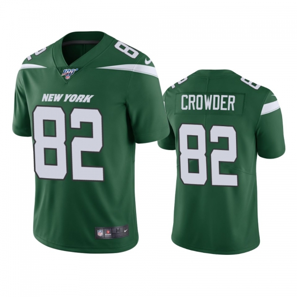 New York Jets Jamison Crowder Green 100th Season Vapor Limited Jersey