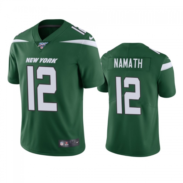 New York Jets Joe Namath Green 100th Season Vapor Limited Jersey