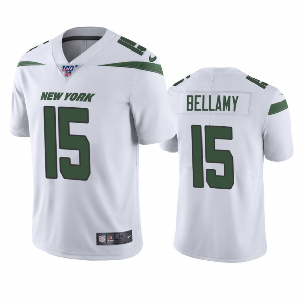 New York Jets Josh Bellamy White 100th Season Vapor Limited Jersey