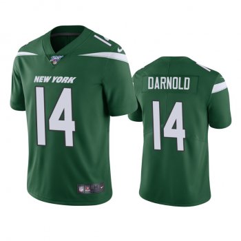 New York Jets Sam Darnold Green 100th Season Vapor Limited Jersey