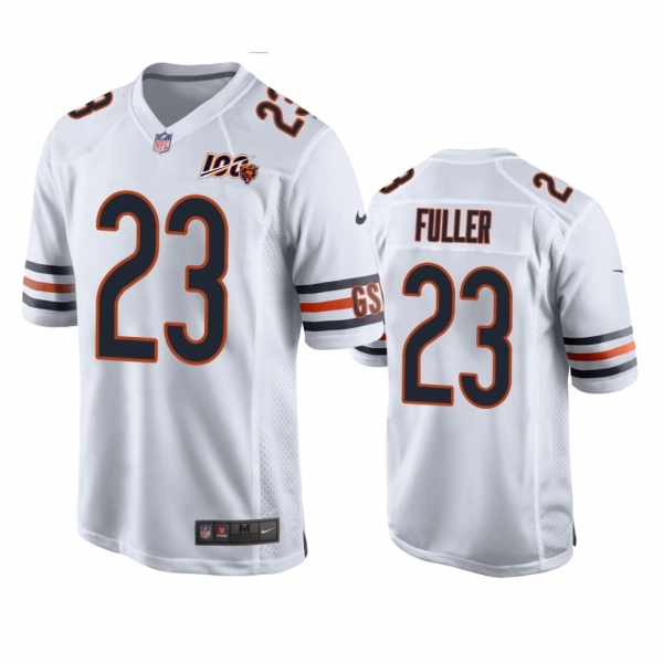 Chicago Bears Kyle Fuller White 100th Season Game Jersey - Men