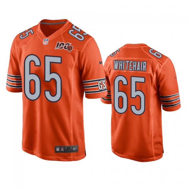 Chicago Bears Cody Whitehair Orange 100th Season Game Jersey - Men's