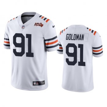 Bears Eddie Goldman White 100th Season Alternate Classic Limited Jersey