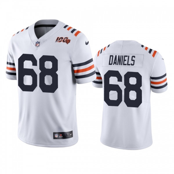 Bears James Daniels White 100th Season Alternate Classic Limited Jersey