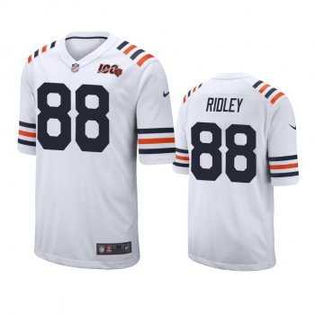 Men's Bears Riley Ridley White 100th Season Classic Game Jersey