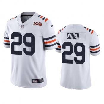 Bears Tarik Cohen White 100th Season Alternate Classic Limited Jersey