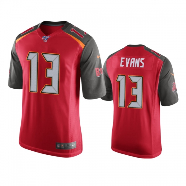 Tampa Bay Buccaneers Mike Evans Red 100th Season Game Jersey