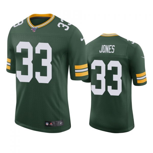 Green Bay Packers Aaron Jones Green 100th Season Vapor Limited Jersey