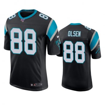 Carolina Panthers Greg Olsen Black 100th Season Vapor Limited Jersey