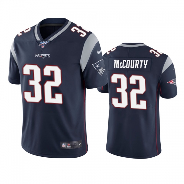 New England Patriots Devin McCourty Navy 100th Season Vapor Limited Jersey