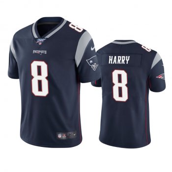 New England Patriots N'Keal Harry Navy 100th Season Vapor Limited Jersey