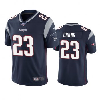 New England Patriots Patrick Chung Navy 100th Season Vapor Limited Jersey