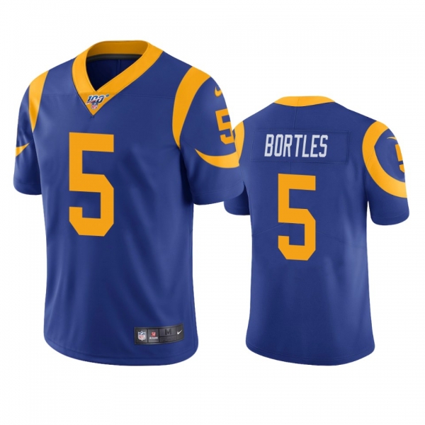 Los Angeles Rams Blake Bortles Royal 100th Season Vapor Limited Jersey