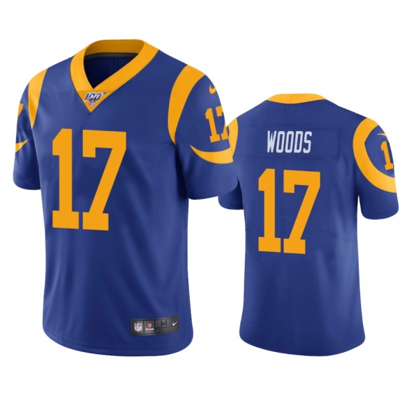 Los Angeles Rams Robert Woods Royal 100th Season Vapor Limited Jersey