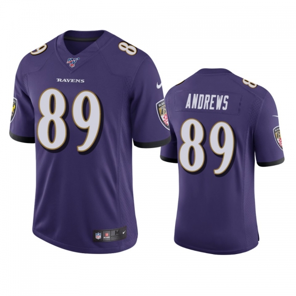 Baltimore Ravens Mark Andrews Purple 100th Season Vapor Limited Jersey