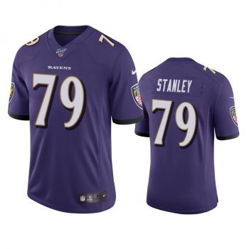 Baltimore Ravens Ronnie Stanley Purple 100th Season Vapor Limited Jersey