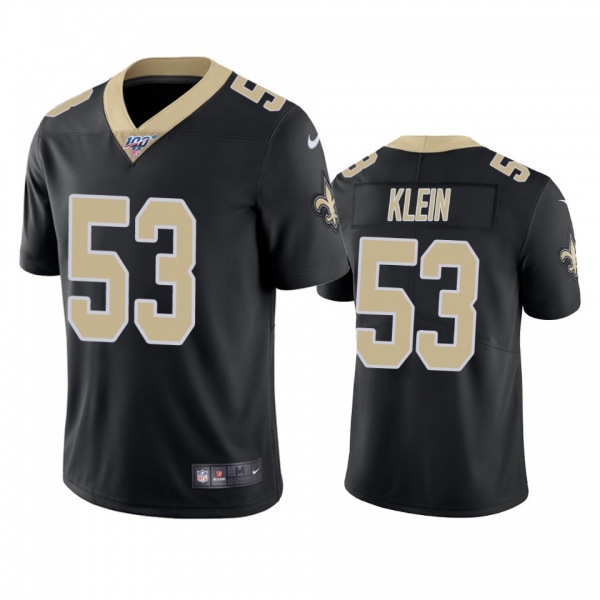 New Orleans Saints A.J. Klein Black 100th Season Vapor Limited Jersey