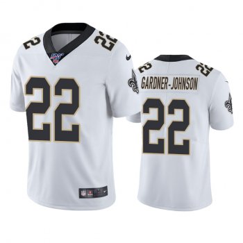 New Orleans Saints Chauncey Gardner-Johnson White 100th Season Vapor Limited Jersey