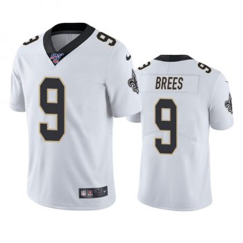 New Orleans Saints Drew Brees White 100th Season Vapor Limited Jersey