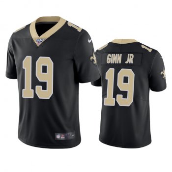 New Orleans Saints Ted Ginn Jr Black 100th Season Vapor Limited Jersey