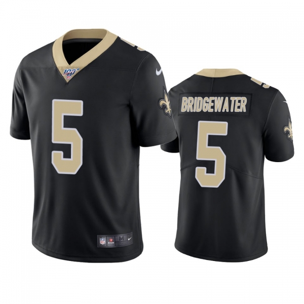 New Orleans Saints Teddy Bridgewater Black 100th Season Vapor Limited Jersey