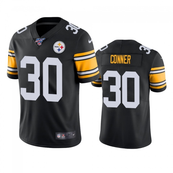 Pittsburgh Steelers James Conner Black 100th Season Vapor Limited Jersey