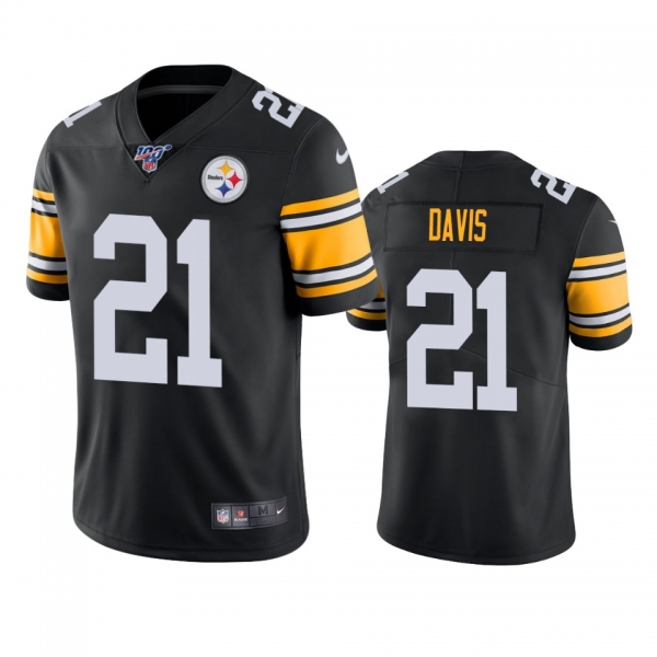 Pittsburgh Steelers Sean Davis Black 100th Season Vapor Limited Jersey