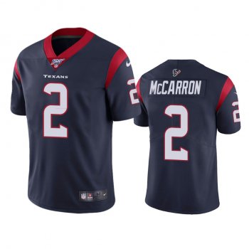 Houston Texans AJ McCarron Navy 100th Season Vapor Limited Jersey