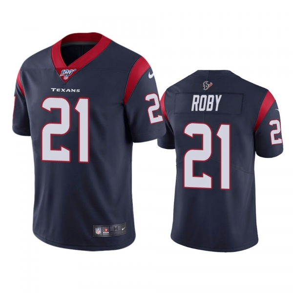 Houston Texans Bradley Roby Navy 100th Season Vapor Limited Jersey