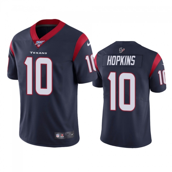 Houston Texans DeAndre Hopkins Navy 100th Season Vapor Limited Jersey