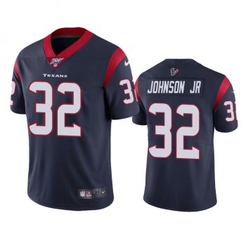 Houston Texans Lonnie Johnson Jr. Navy 100th Season Vapor Limited Jersey