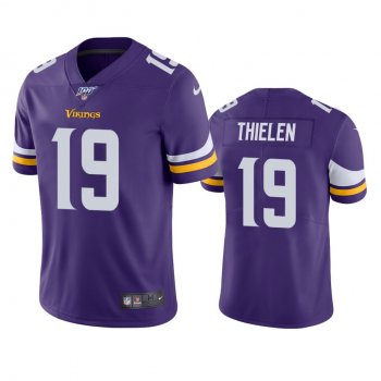 Minnesota Vikings Adam Thielen Purple 100th Season Vapor Limited Jersey