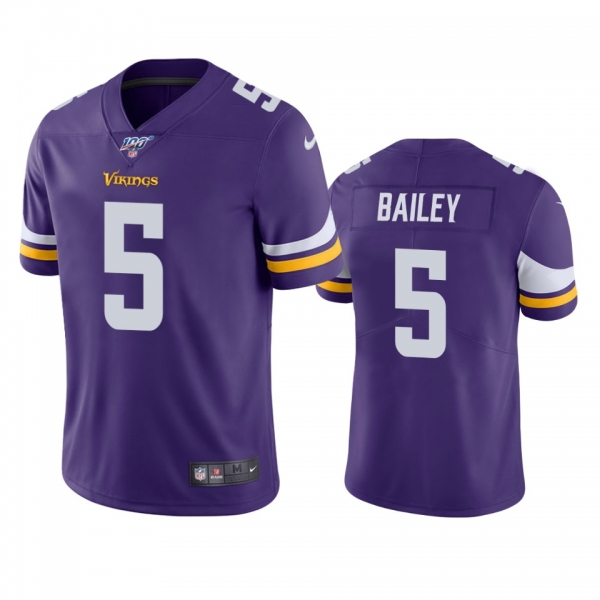 Minnesota Vikings Dan Bailey Purple 100th Season Vapor Limited Jersey