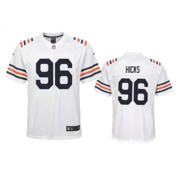 Youth Bears Akiem Hicks White 100th Season Alternate Classic Game Jersey