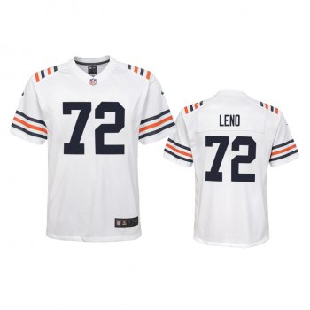 Youth Bears Charles Leno White 100th Season Alternate Classic Game Jersey