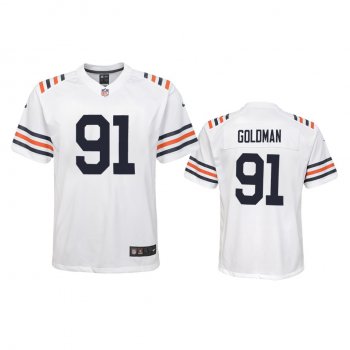 Youth Bears Eddie Goldman White 100th Season Alternate Classic Game Jersey