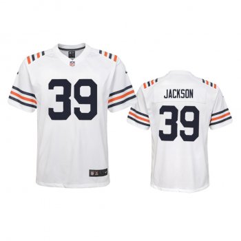 Youth Bears Eddie Jackson White 100th Season Alternate Classic Game Jersey