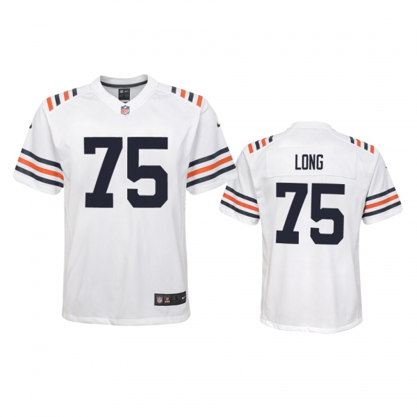 Youth Bears Kyle Long White 100th Season Alternate Classic Game Jersey