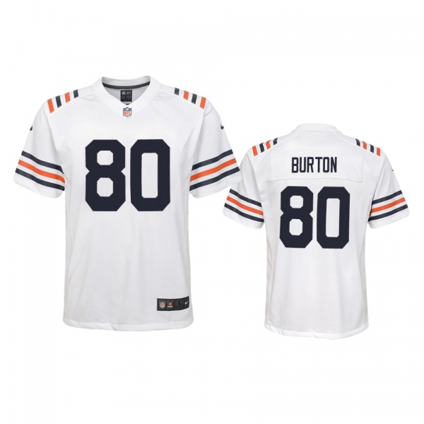 Youth Bears Trey Burton White 100th Season Alternate Classic Game Jersey