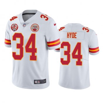 Kansas City Chiefs Carlos Hyde White 60th Anniversary Vapor Limited Jersey