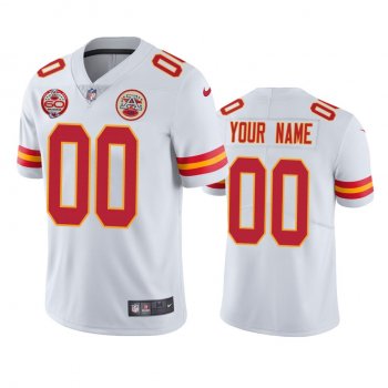 Kansas City Chiefs Custom White 60th Anniversary Vapor Limited Jersey